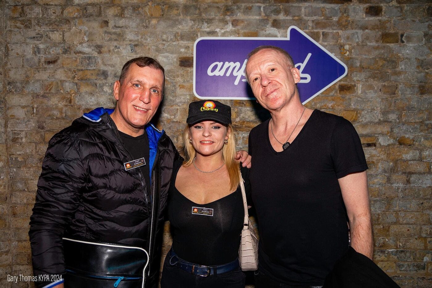 Cliff, Lucy and Simon at an event